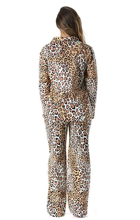 Serengeti Leopard Flannel Fleece Pajama Set | Swamp24
