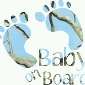 Baby on Board Blue Camo Decal