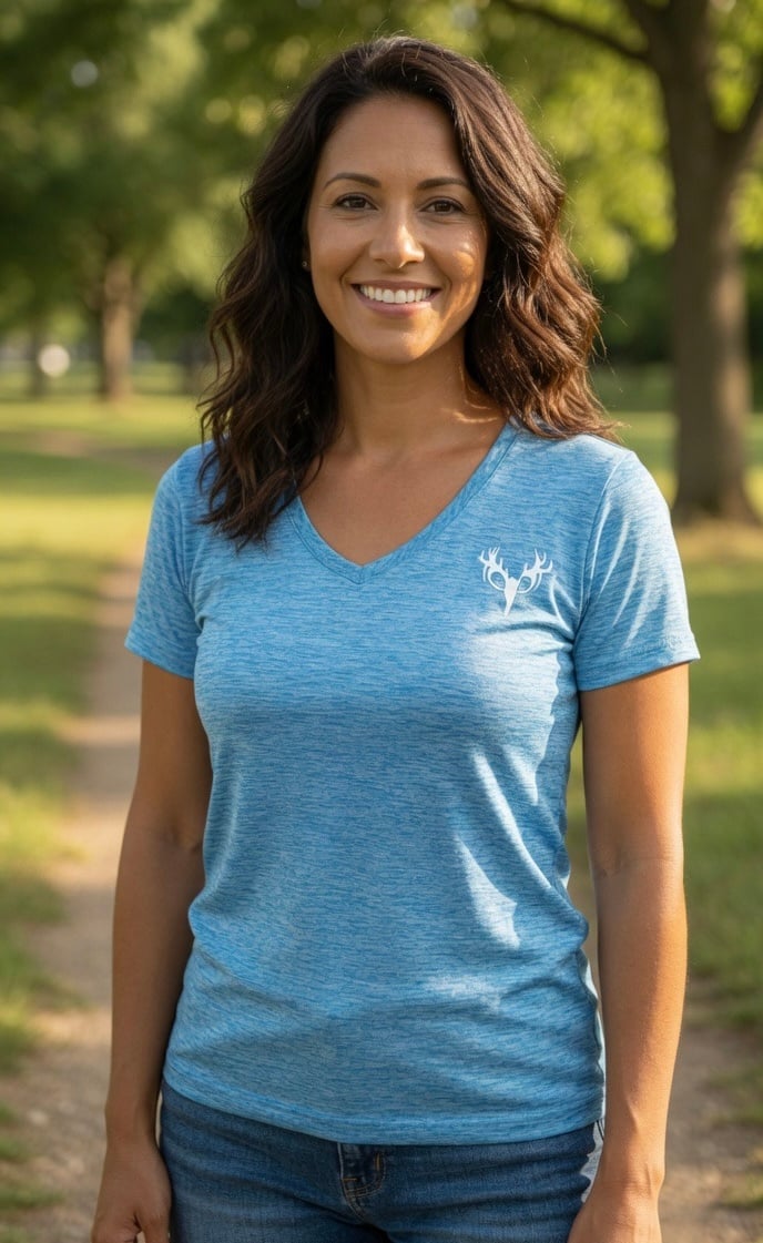 Deer Skull Scoop V Tee