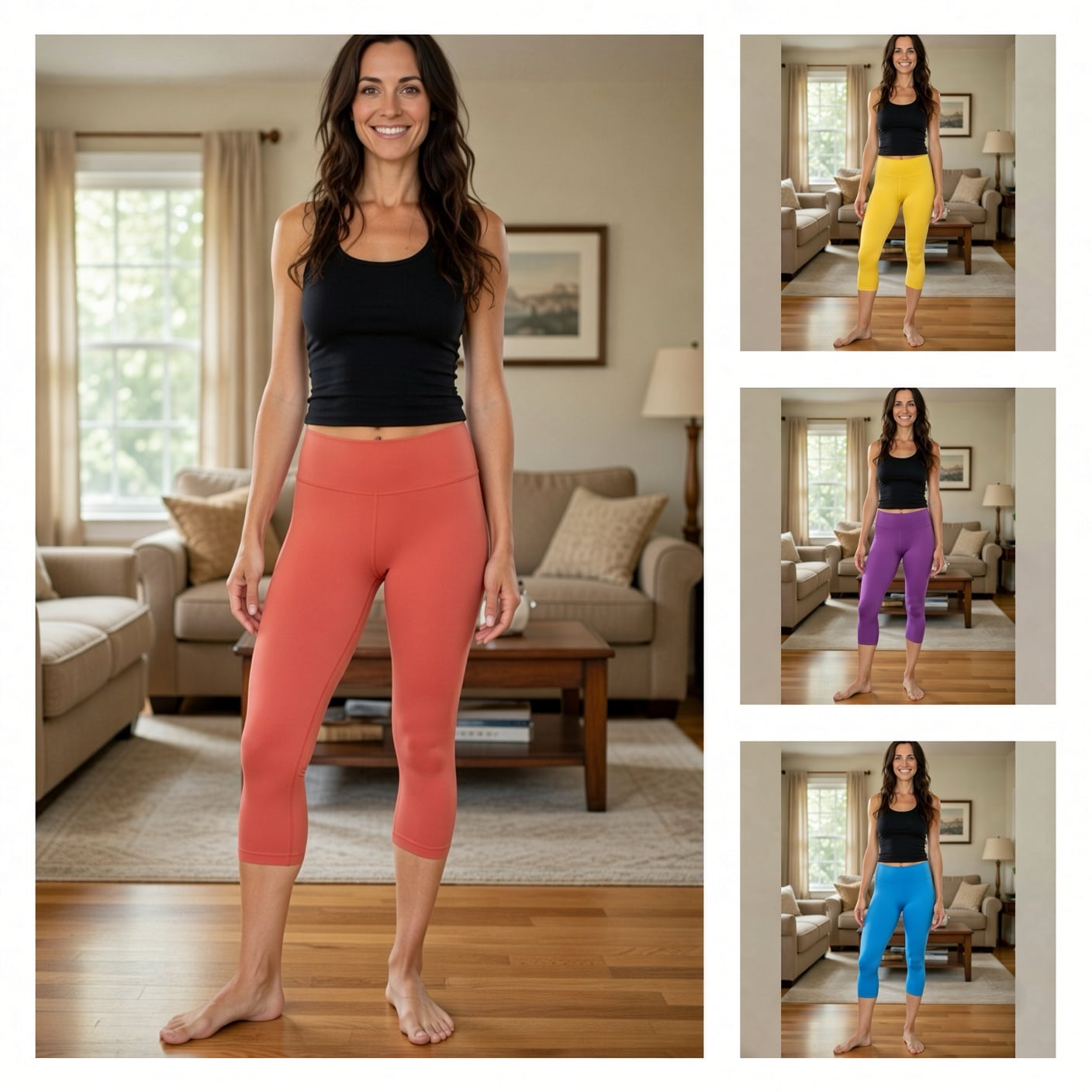 Hottie Yoga Capri Pants (Random Color)