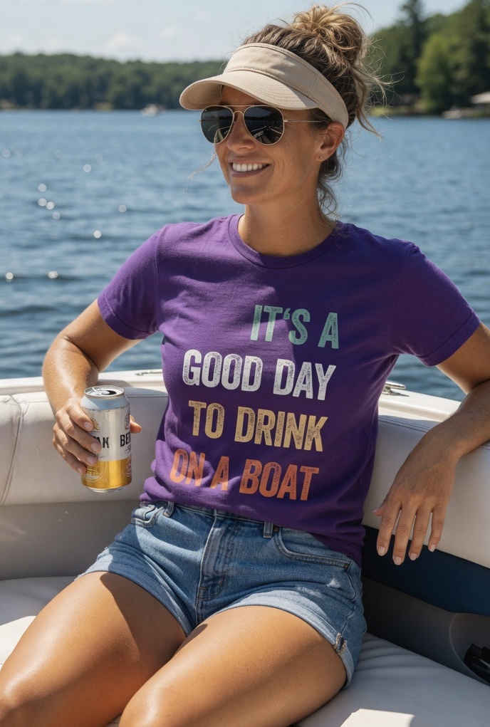 Drink On A Boat Graphic Tee