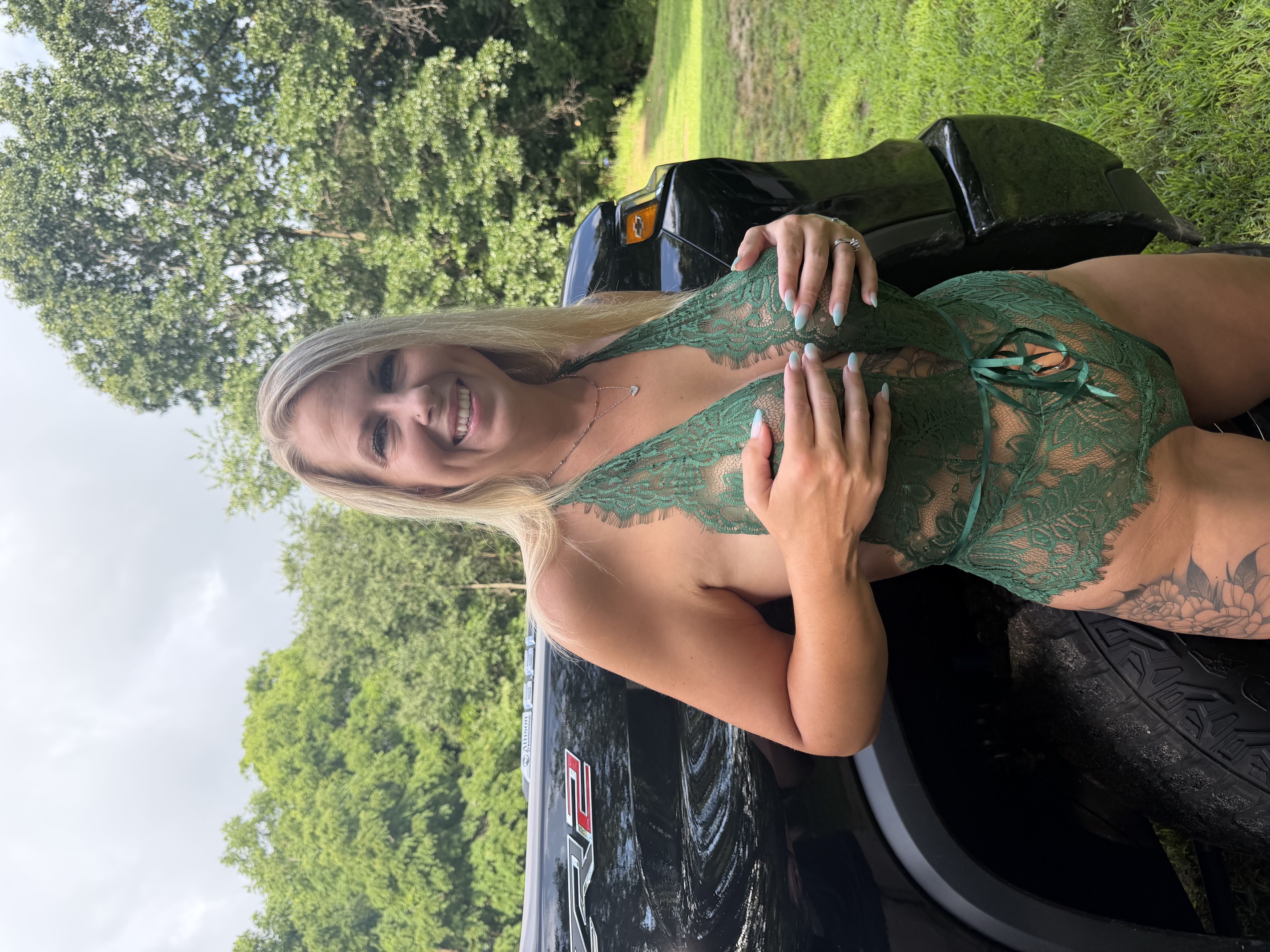 Emerald Spring Lace Teddy - Image 7