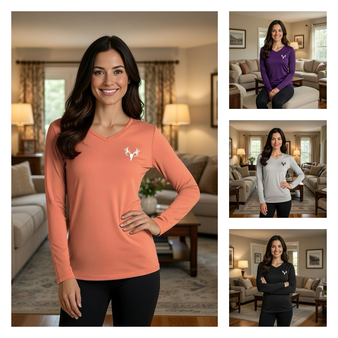 Deer Skull Long Sleeve Top