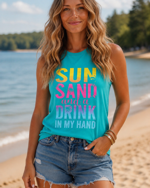 Sun Sand Drink Graphic Tee