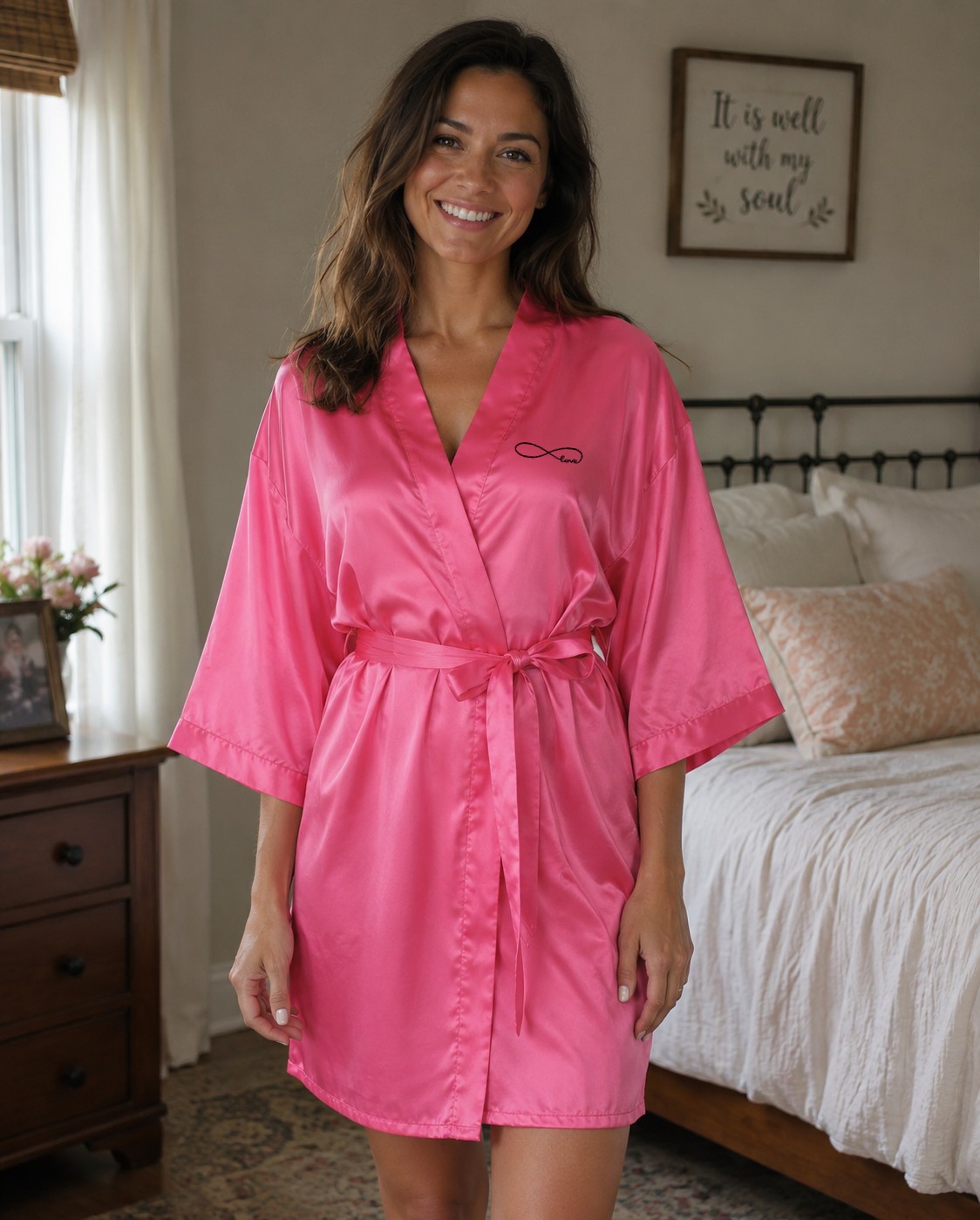 Infinity Satin Robe