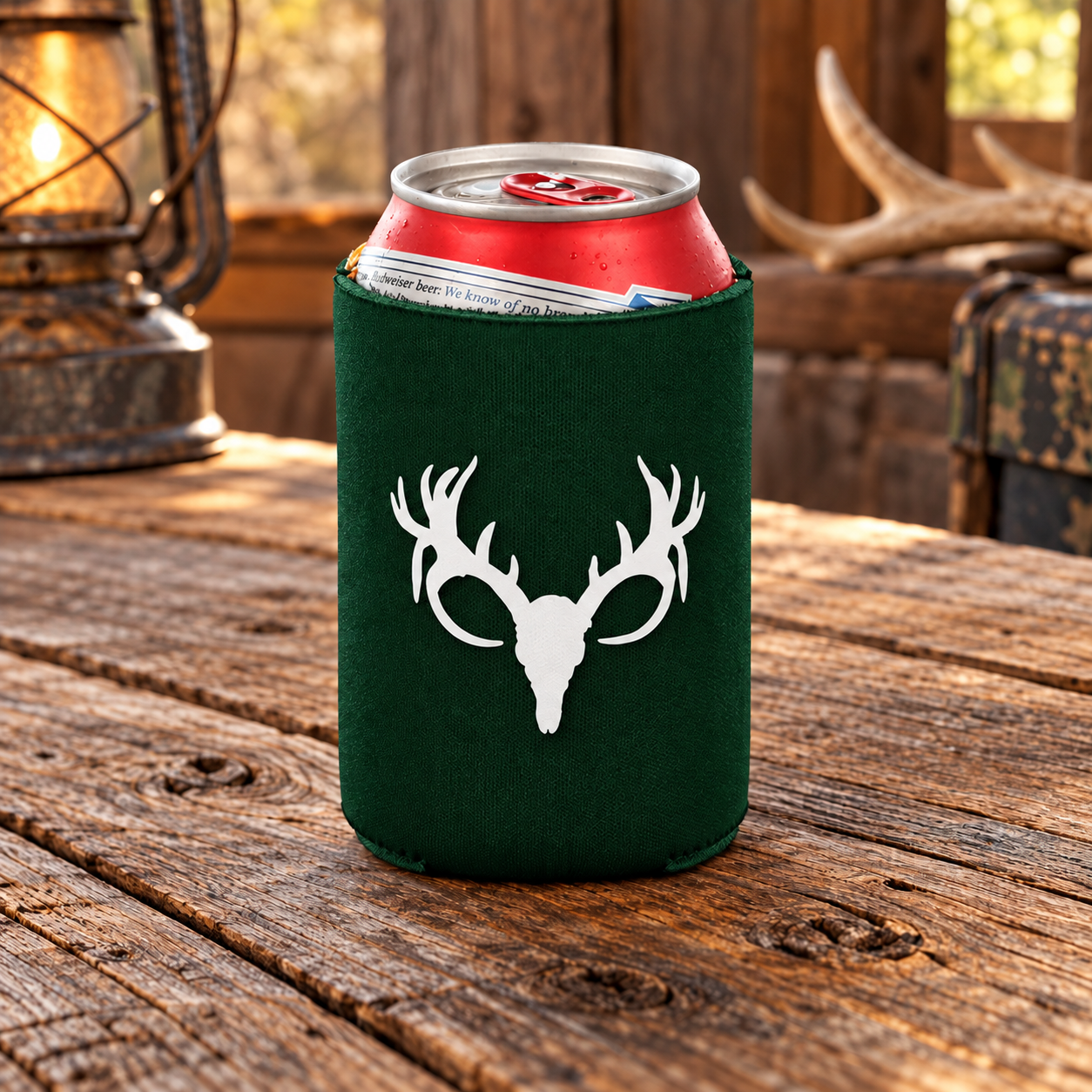 Deer Skull Signature Can Koozie
